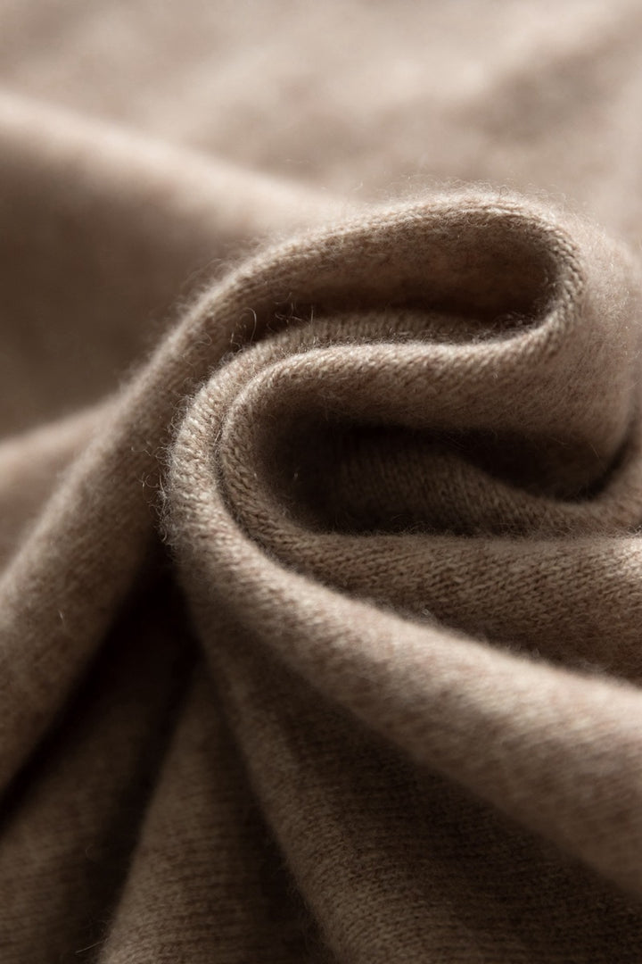 Herren Rollkragenpullover Langarm, schlichtes Strickdesign, Vorderansicht