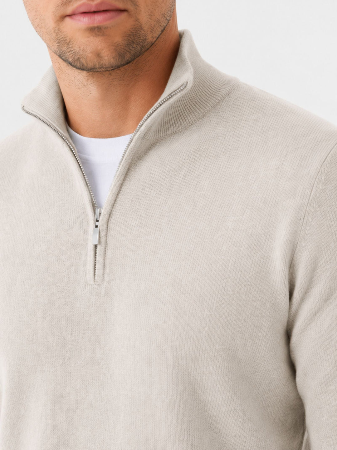 Hugo | Herren Merino Pullover mit Reißverschluss