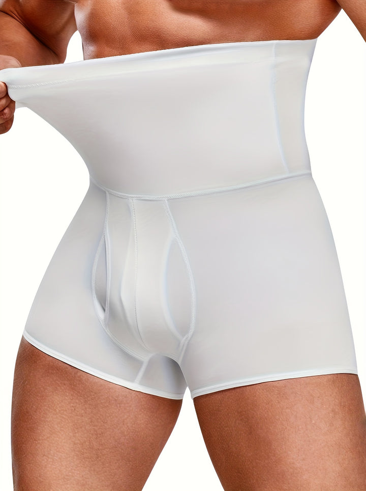 SwissFellas Herren Shapewear Shorts mit hohem Bund, schmale Passform