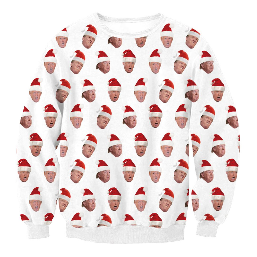 Lustiger Weihnachtspullover Herren mit Santa-Elf Motiv