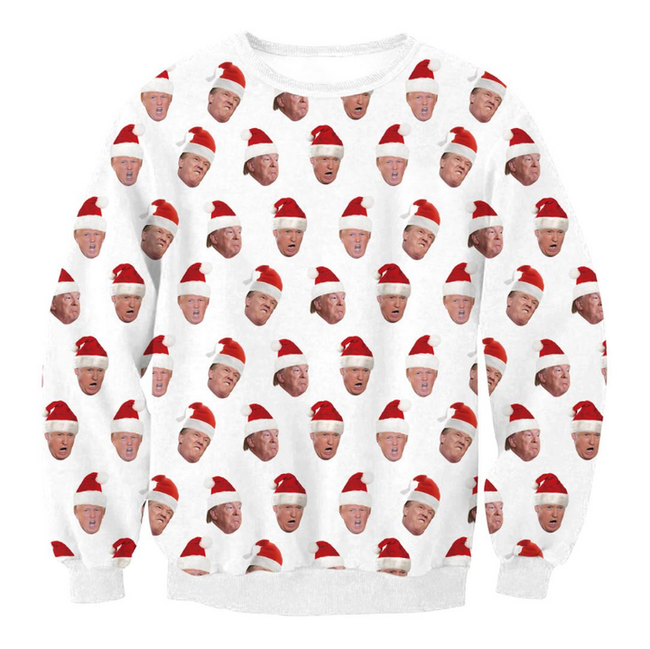 Lustiger Weihnachtspullover Herren mit Santa-Elf Motiv