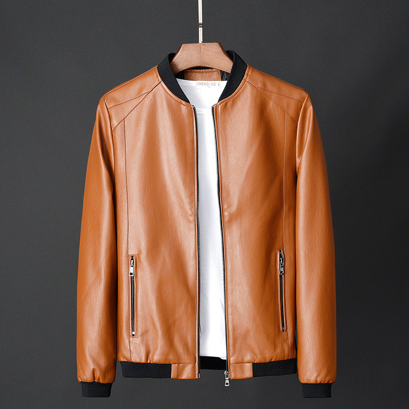 Herrenjacke Slim Fit mit Stehkragen und Reissverschluss
