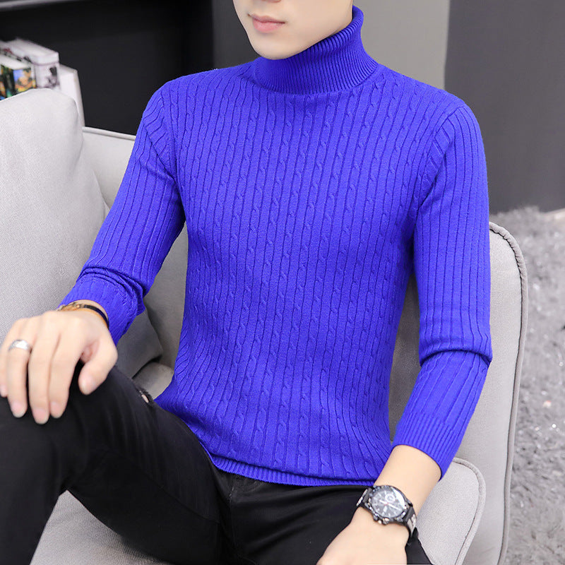 Herren Rollkragenpullover im Slim Fit mit Langarm