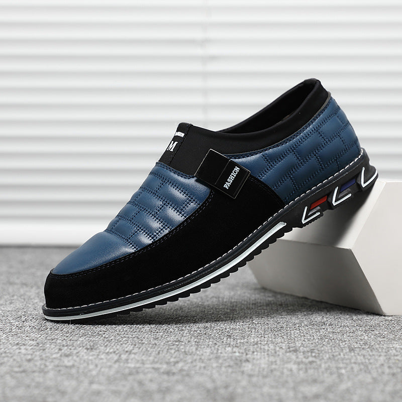 Herren Business Schuhe Halbschuhe in Schwarz Braun Blau
