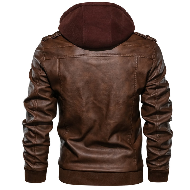 Herrenjacke im Slim Fit mit Revers und Reissverschluss