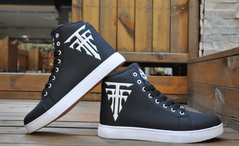 High Top Sneaker für Herren in Schwarz, Weiss und Grün