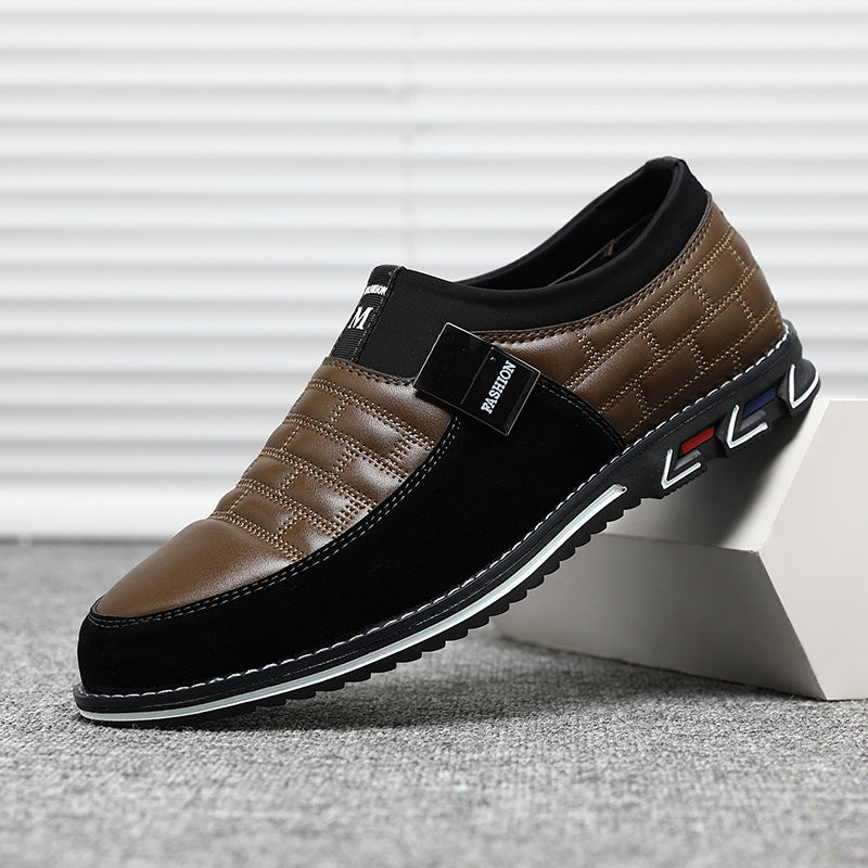 Herren Business Schuhe Halbschuhe in Schwarz Braun Blau