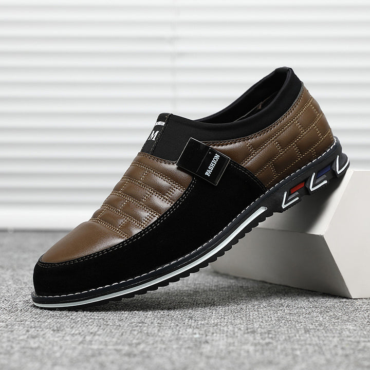 Herren Business Schuhe Halbschuhe in Schwarz Braun Blau