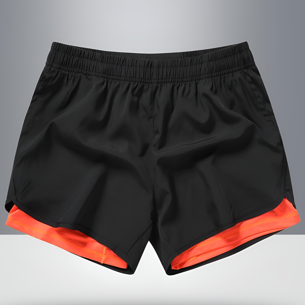 Max | 2-in-1 Laufshorts mit Reißverschlusstasche