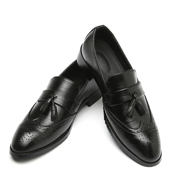 Herren Brogue Schuhe mit Fransen, Seitenansicht
