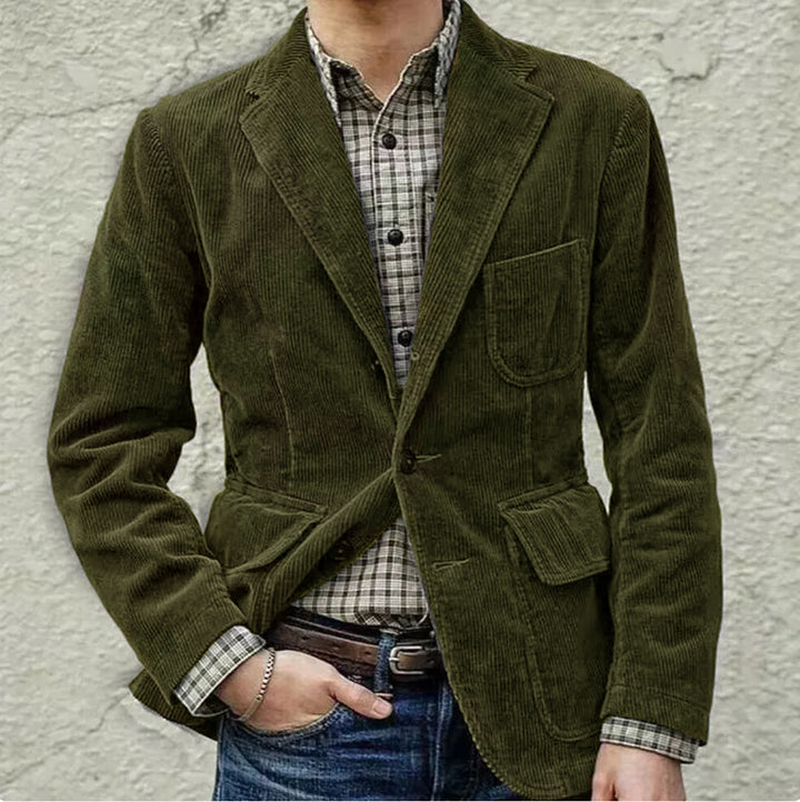 Herren Cordjacke im Casual-Stil für den Winter