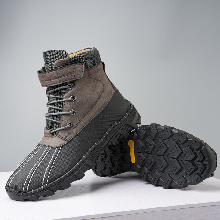 Herren Winterstiefel mit Schnürung und Fleece-Futter
