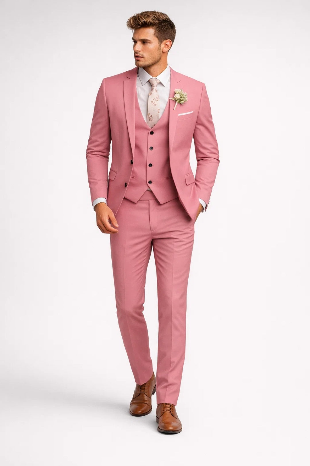 Adrian | 3-teiliger Herrenanzug Slim Fit mit Weste