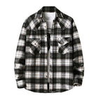 Dominik | Karierte Hemdjacke mit Cord-Details