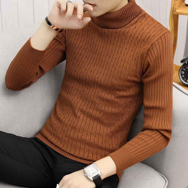 Herren Rollkragenpullover im Slim Fit mit Langarm