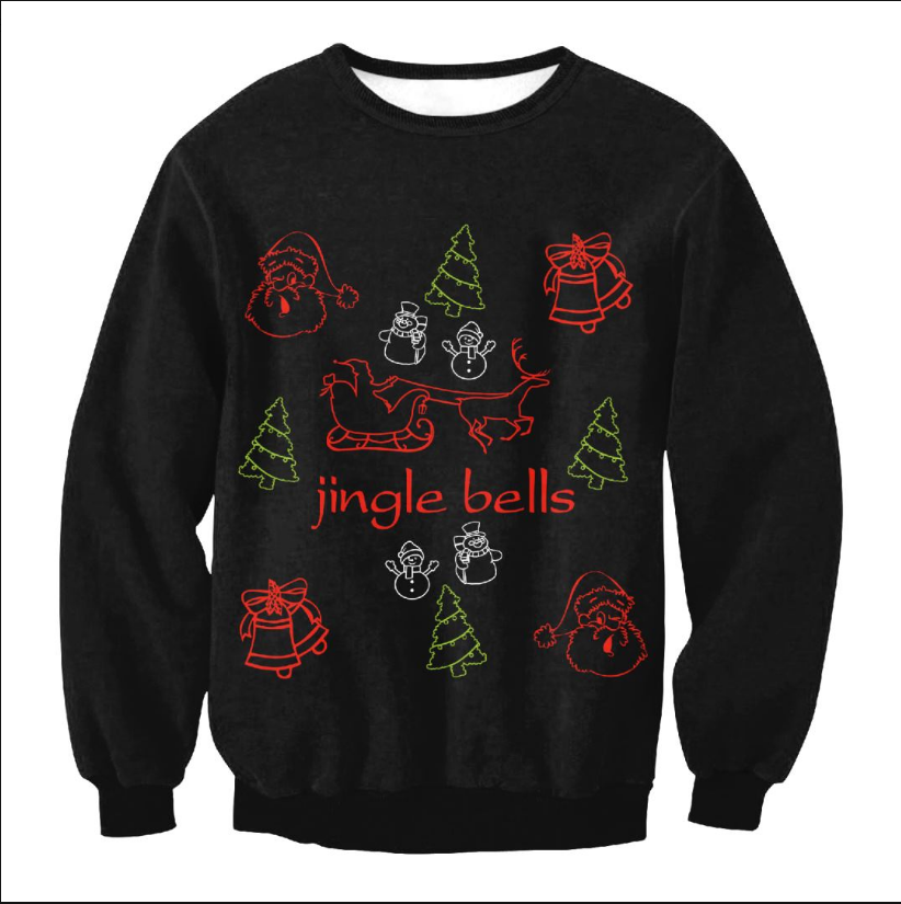 Lustiger Weihnachtspullover Herren mit Santa-Elf Motiv