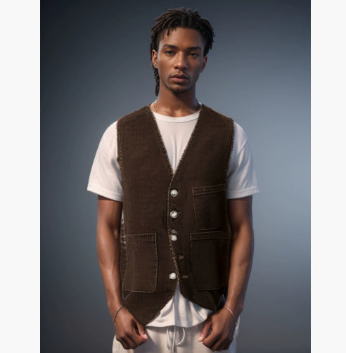 Herren Cordjacke im Casual-Stil für den Winter