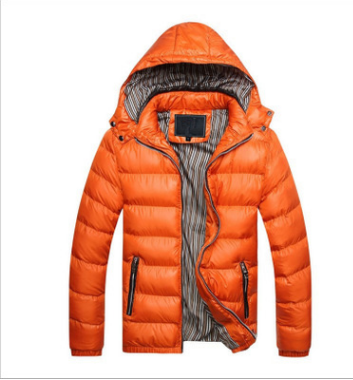 Herren Winterjacke Steppjacke Frontansicht im Studio