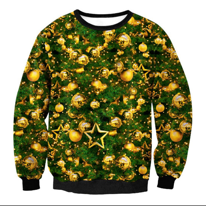 Lustiger Weihnachtspullover Herren mit Santa-Elf Motiv