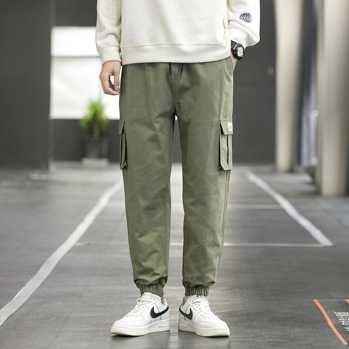 Herren Cargohose mit mehreren Taschen, lockere Passform