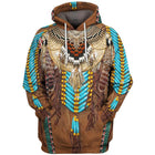 Remo | Men's hoodie with hood, digital print, polyester
