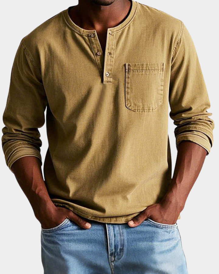 Theodore | Men's Vintage Long-Sleeve Shirt