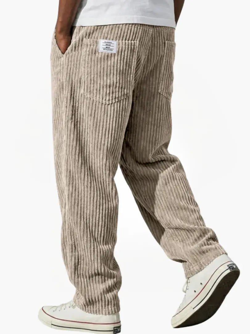 Vintage Herrenhose mit lockerem geradem Schnitt
