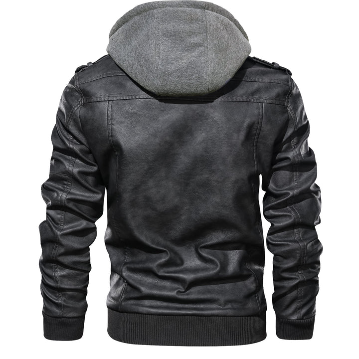 Herrenjacke im Slim Fit mit Revers und Reissverschluss