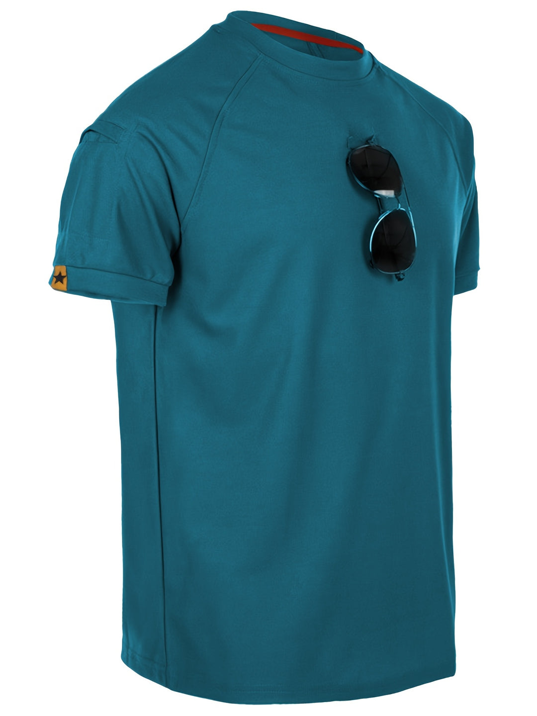 SwissFellas Herren T-Shirt mit Rundhalsausschnitt und Grafikdetail, reguläre Passform
