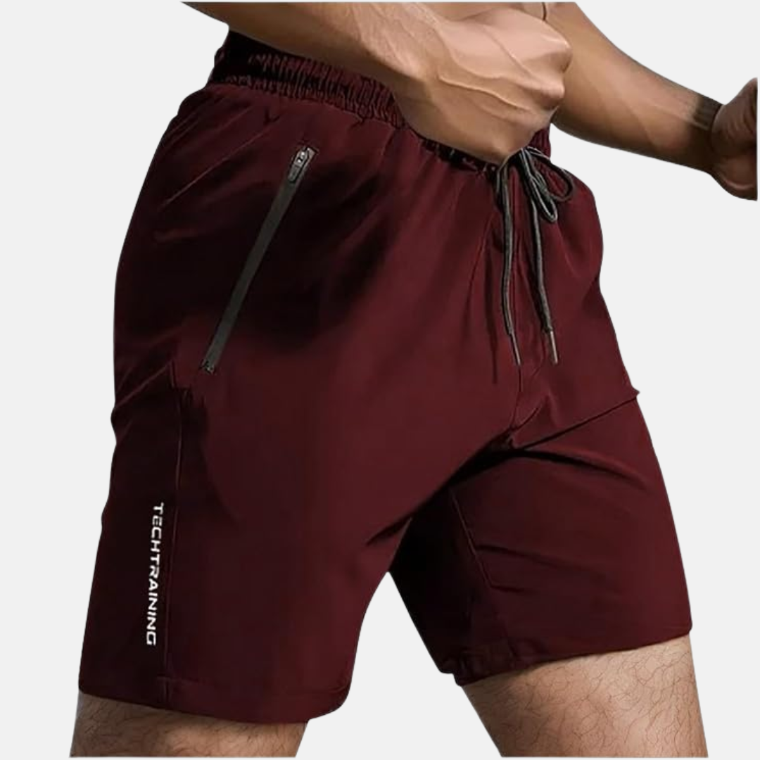 Leon | Trainingsshorts mit Reißverschlusstasche