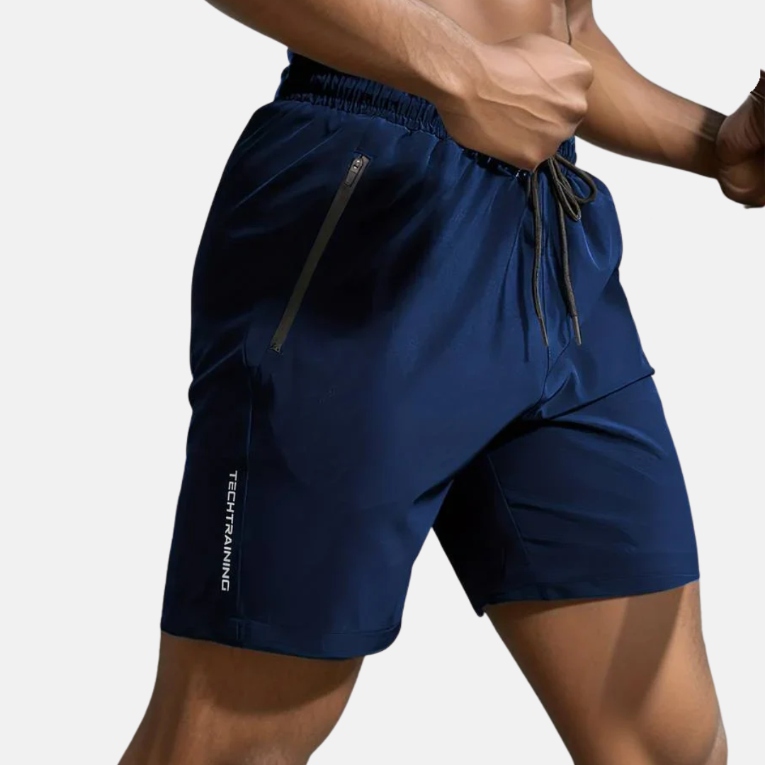 Leon | Trainingsshorts mit Reißverschlusstasche