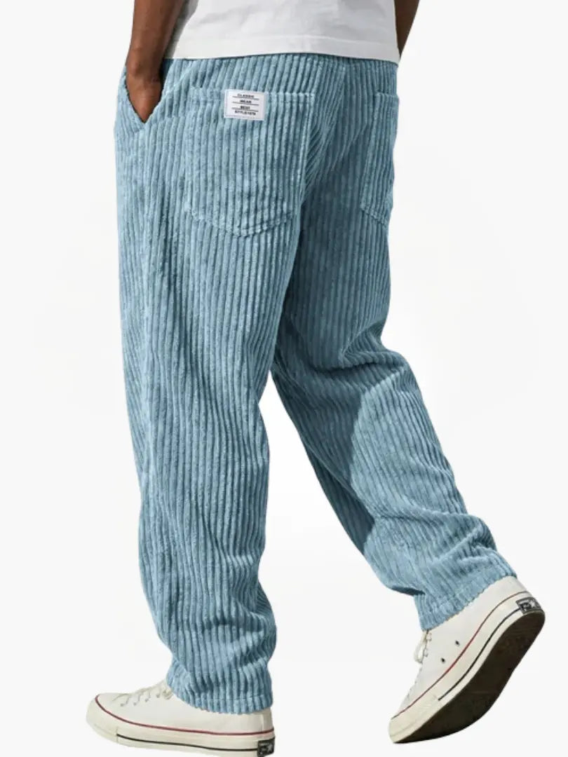 Vintage Herrenhose mit lockerem geradem Schnitt