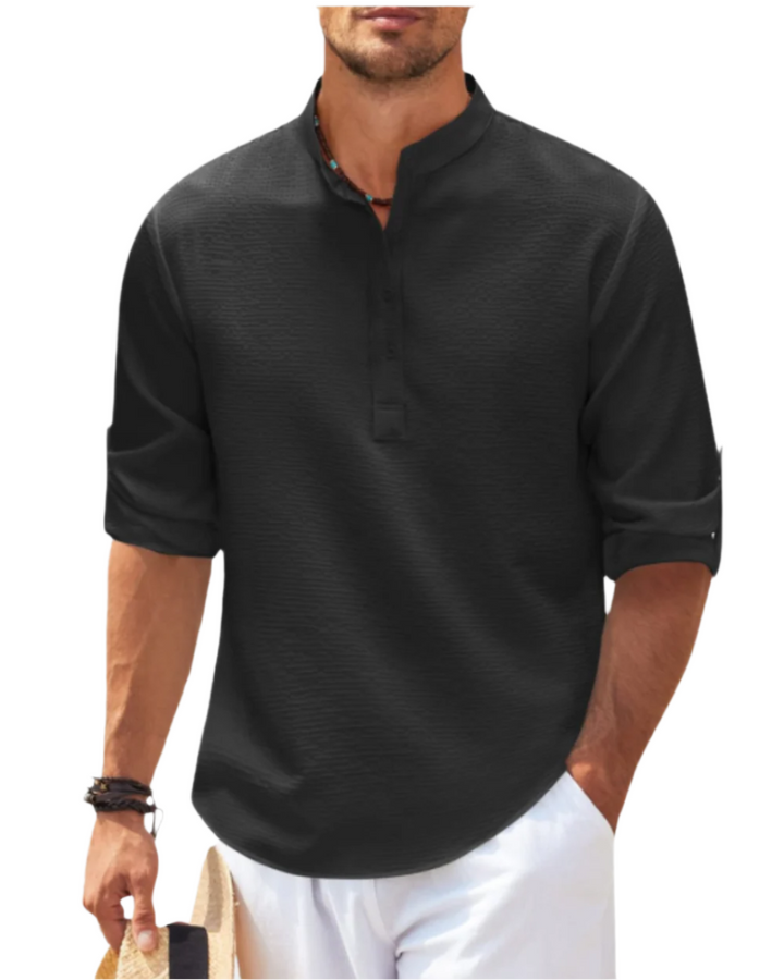 Herren Polo mit Langarm | Elegantes Freizeitshirt | Vielseitig für Alltag und Büro