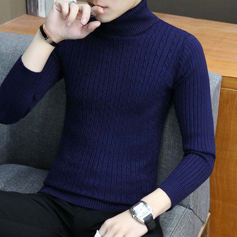 Herren Rollkragenpullover im Slim Fit mit Langarm