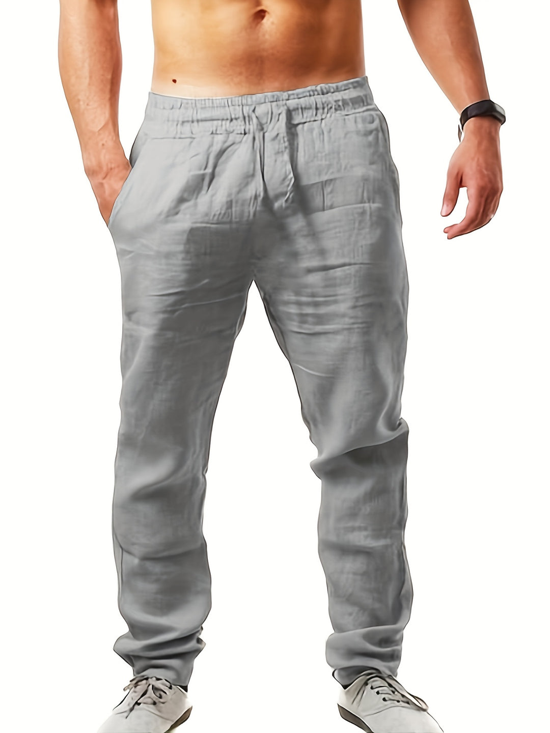 SwissFellas Herren Jogginghose mit Kordelzug und elastischem Bund, lockere Passform