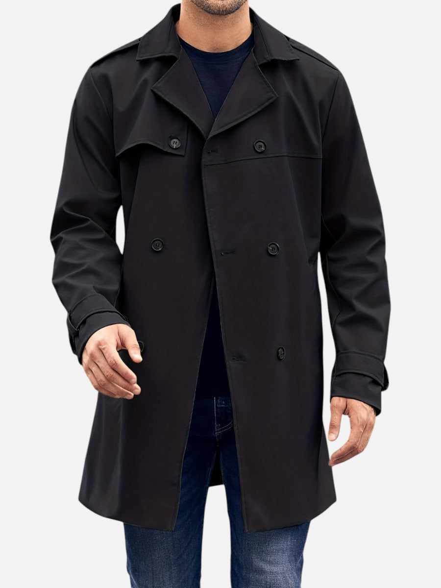 Sebastian | Herren Trenchcoat mit Doppelreiher