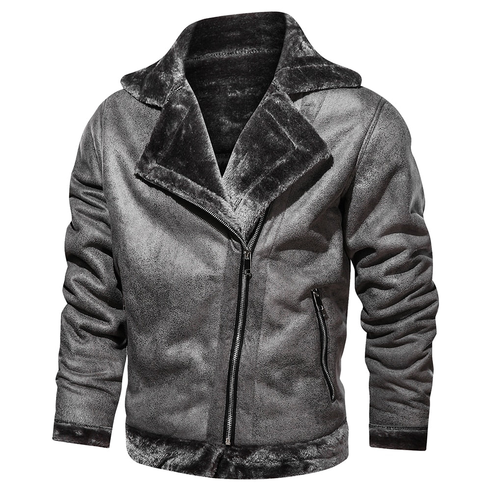 Retro Herren Winterjacke im Vintage-Look Vorderansicht