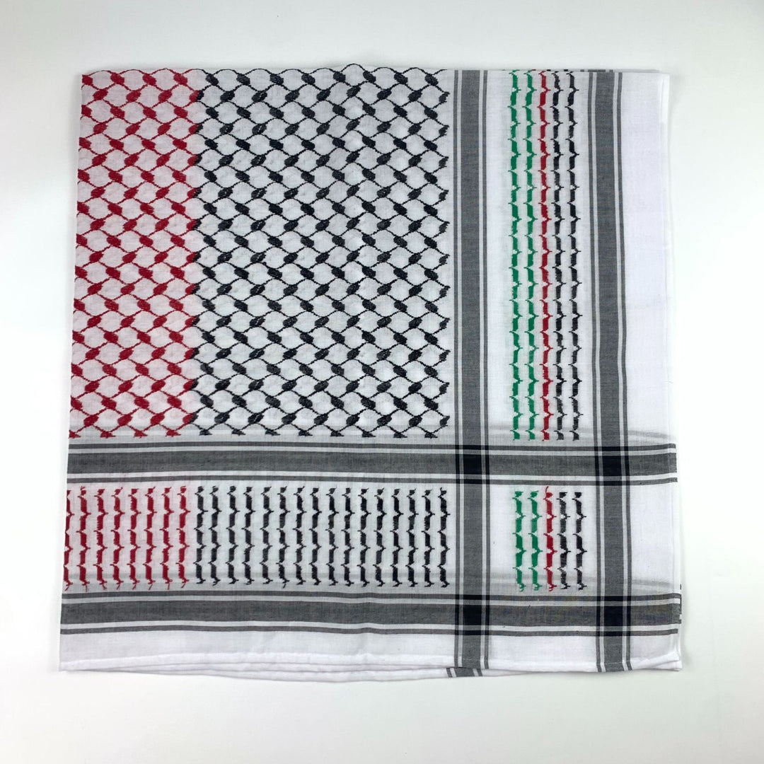 Herren Keffiyeh Jacquard Schal quadratisch 140 cm Polyester