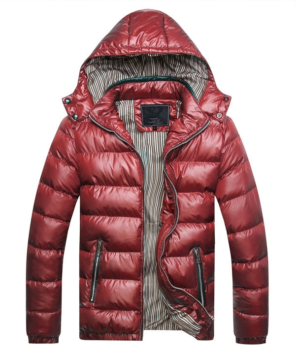 Herren Winterjacke Steppjacke Frontansicht im Studio