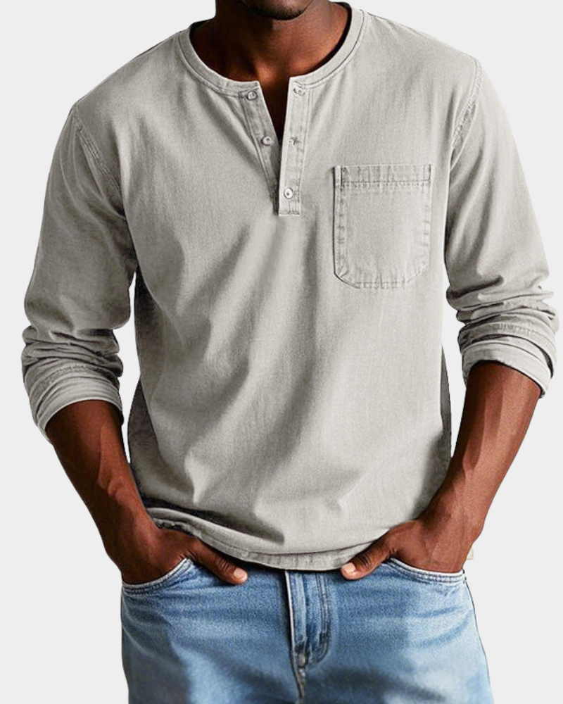Theodore | Men's Vintage Long-Sleeve Shirt