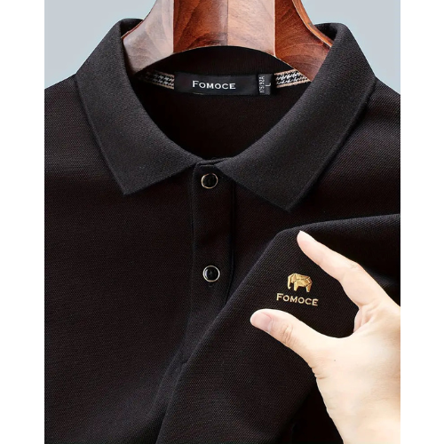 Herren Polo-Pullover mit Strickstruktur