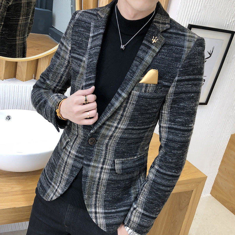 Herren Blazer aus Baumwolle in Kaffeegold