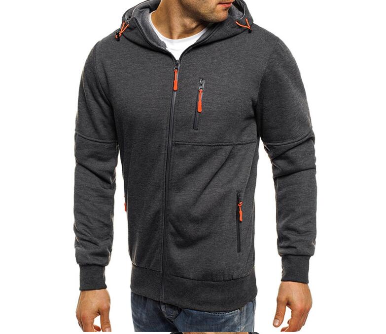 Herren Kapuzenjacke Camouflage mit Reissverschluss