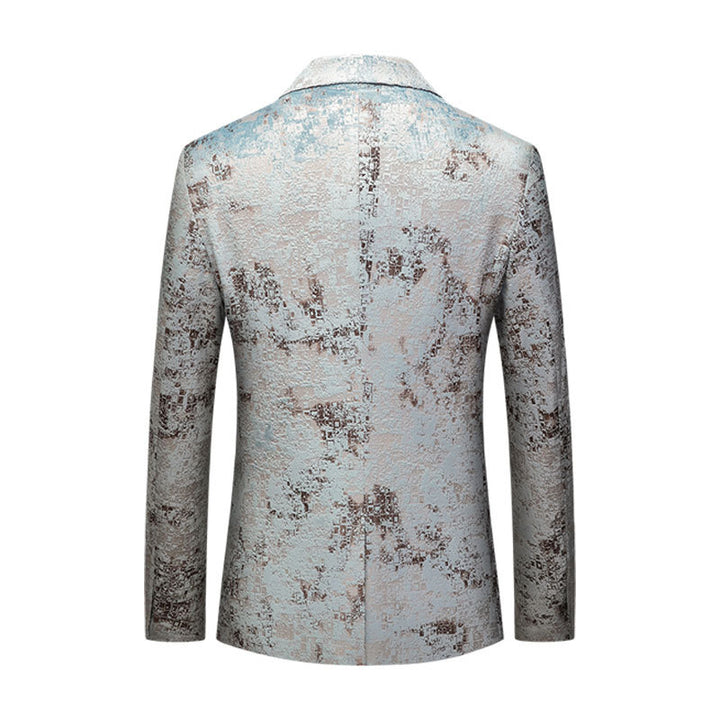 Herren Blazer in Grau mit Einreiher und Anzugkragen