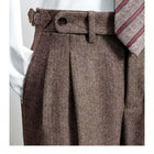 Malte | Men's classic long tweed trousers