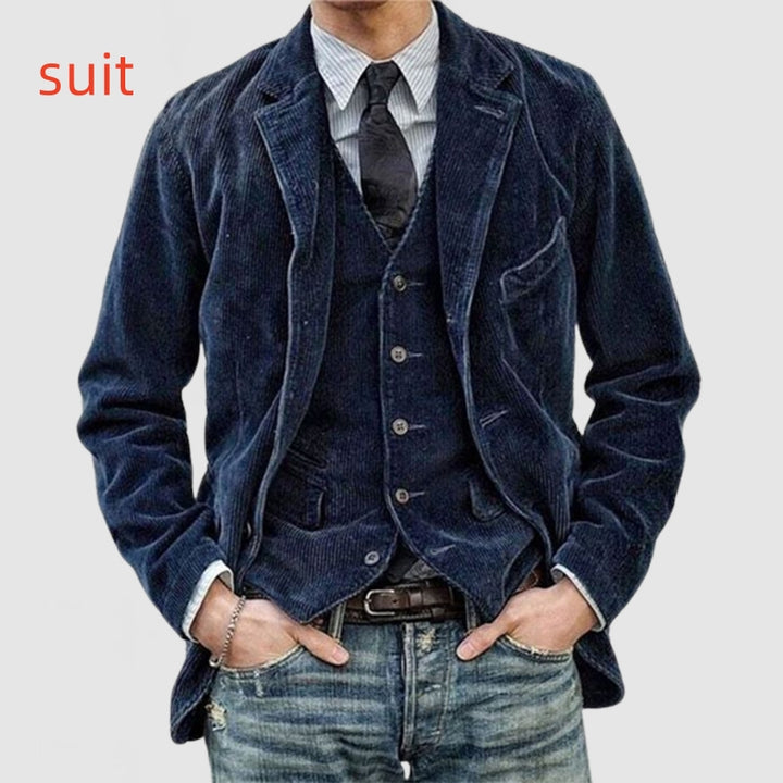 Herren Cordjacke im Casual-Stil für den Winter