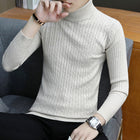 Tim | Slim-fit turtleneck sweater with long sleeves, viscose blend