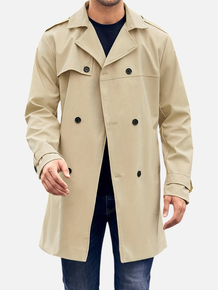 Sebastian | Herren Trenchcoat mit Doppelreiher