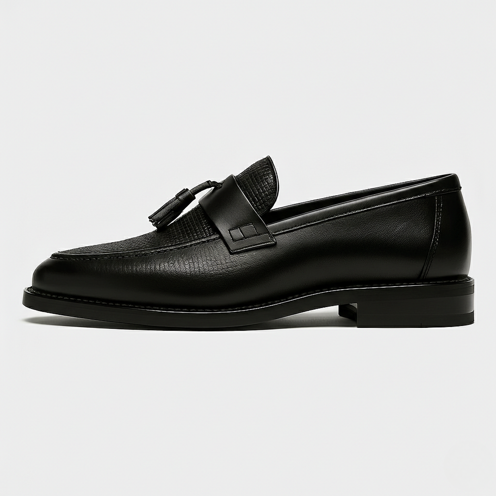 David | Herren Leder Loafer mit Tassel-Detail