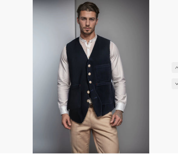 Herren Cordjacke im Casual-Stil für den Winter